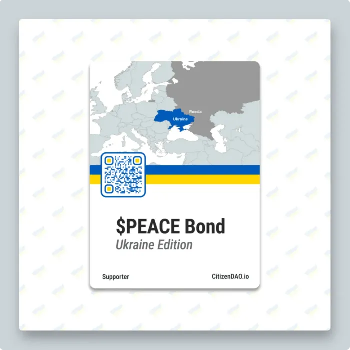 $PEACE Bond card design